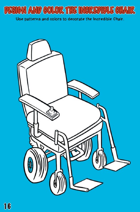 Disability coloring page